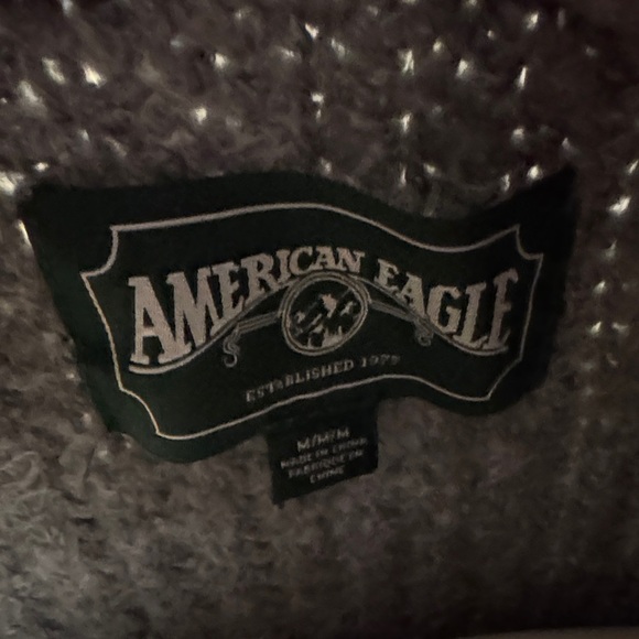 American Eagle Outfitters Women's Gray and Red Varsity Jacket - Picture 4 of 11